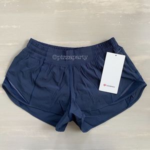 NWT Lululemon Hotty Hot Shorts 2.5” True Navy 8